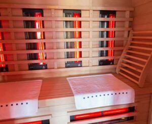 sauna bij de luxe vakantiewoning